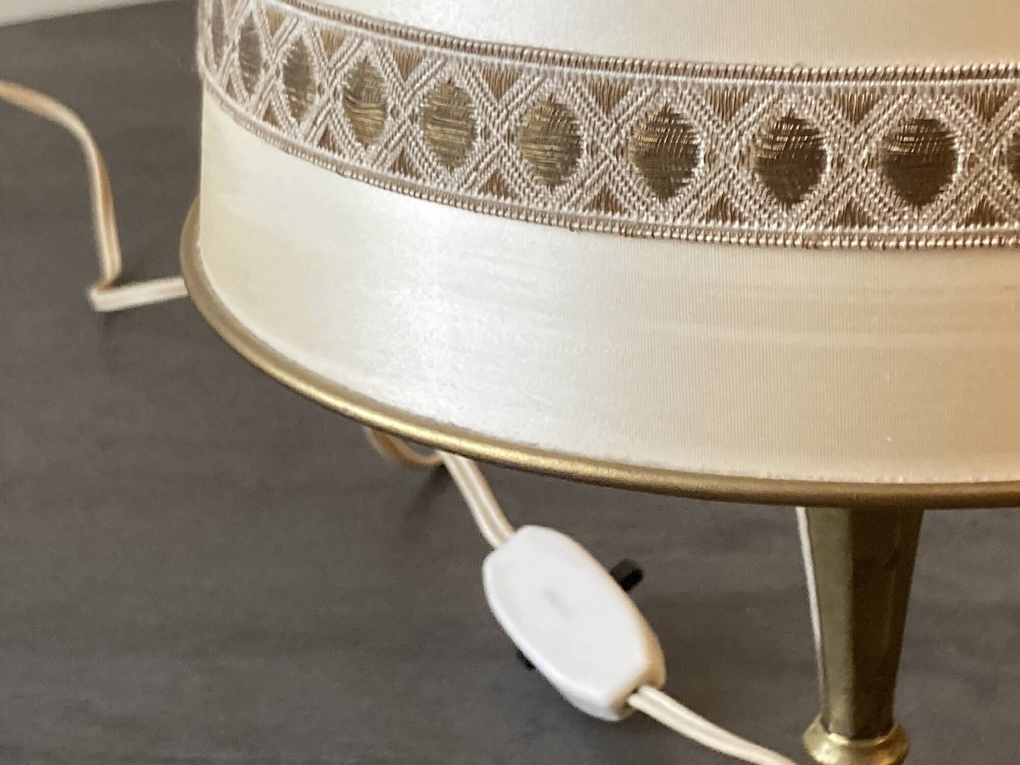 Vintage brass table lamp – 1950s