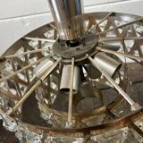 Vintage XL glass chandelier / Kinkeldey pendant light