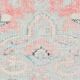 5x8 Turkish Vintage Oushak Rug, Coral Pink Area Rug For Bedroom, 147x241 Cm