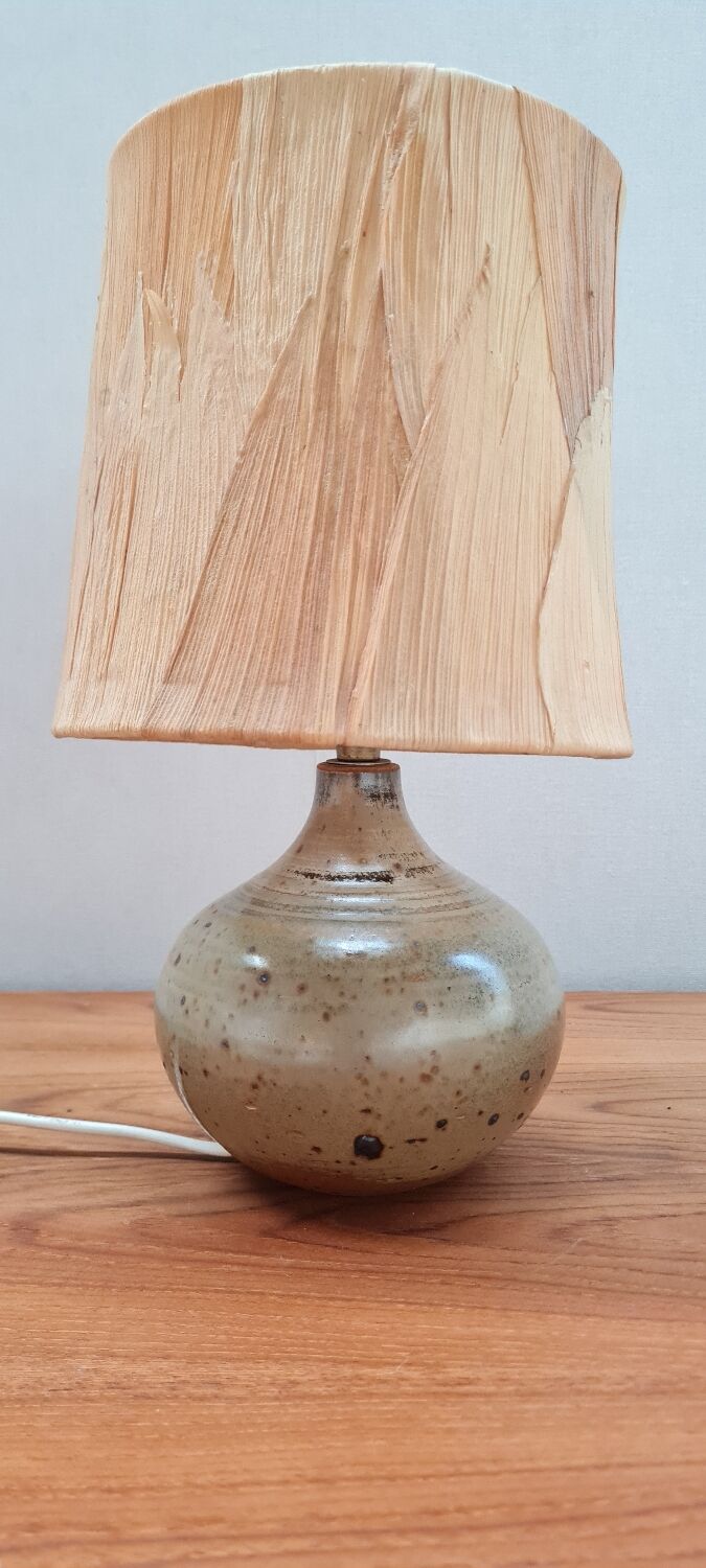 Table lamp in stoneware varnishes berengeville