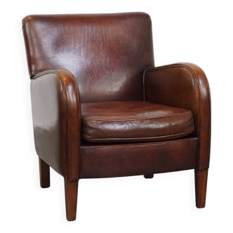 Fauteuil en cuir de mouton