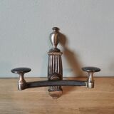 Vintage silver metal wall hook made in France