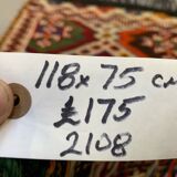 Small Vintage Turkish Kilim Rug 118x75 cm Wool Kelim