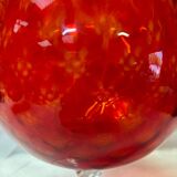 Red Italian glassware vase