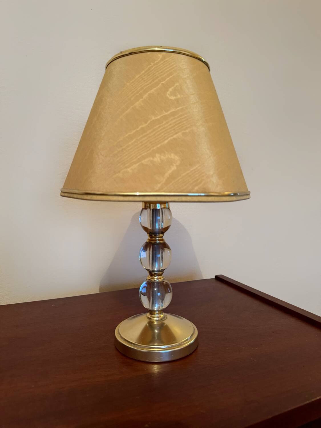 Adnet style glass ball lamp from the 60s