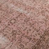 Pink & Brown Large Vintage Rug, 213x325Cm