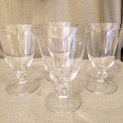 Suite de 4 verres a vin rouge en cristal daum modele orval