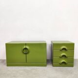 Vintage Space age chest of drawers sidetable