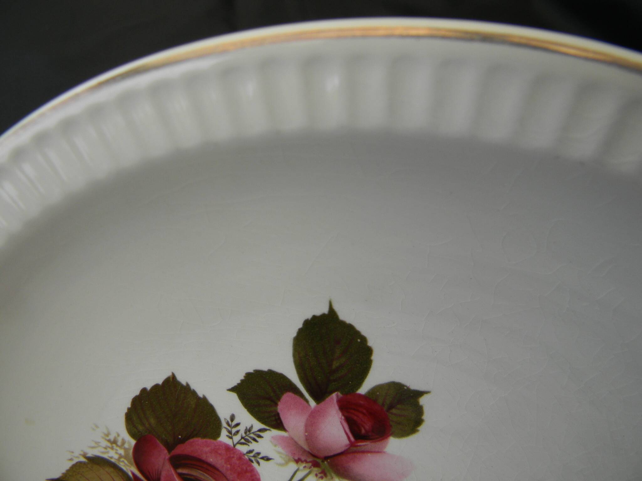 6 assiettes plates en faïence de SARREGUEMINES. Modèle Richemond.