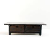 18th century coffee table made from a banker or merchant’s table