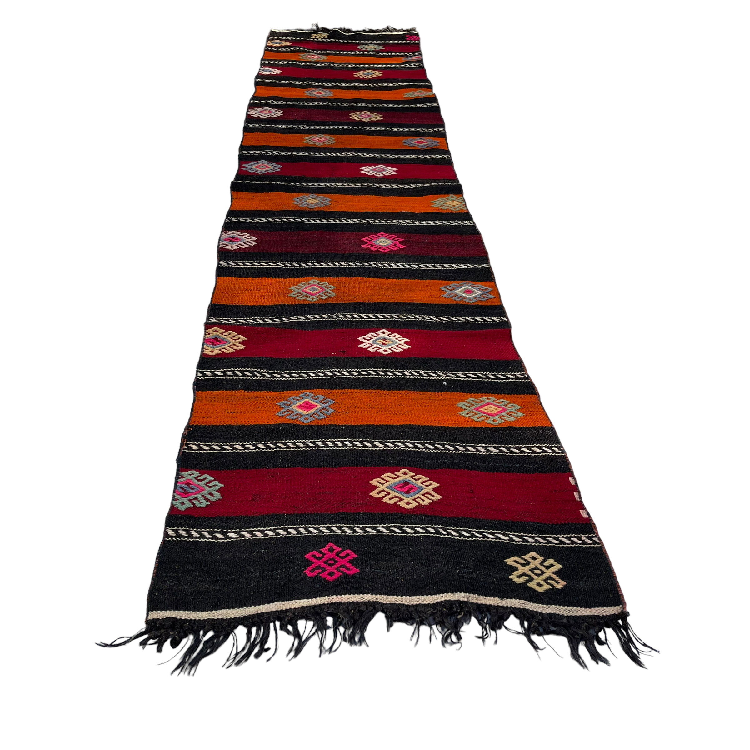 Vintage turkish kilim runner , 290 x 68 cm