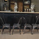 Lot of 6 old Tolix chairs 1950