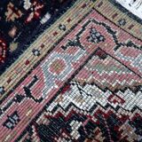 Tapis vintage indien Indo-Mahal fait main en laine – 61 x 88 cm – 1970s