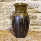 Large glazed stoneware vase Lucien Arnaud Saint-Amand-en-Puisaye