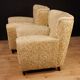 Pair of design armchairs in velvet from the 50s