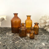 Lot of 5 bottles of apothecary