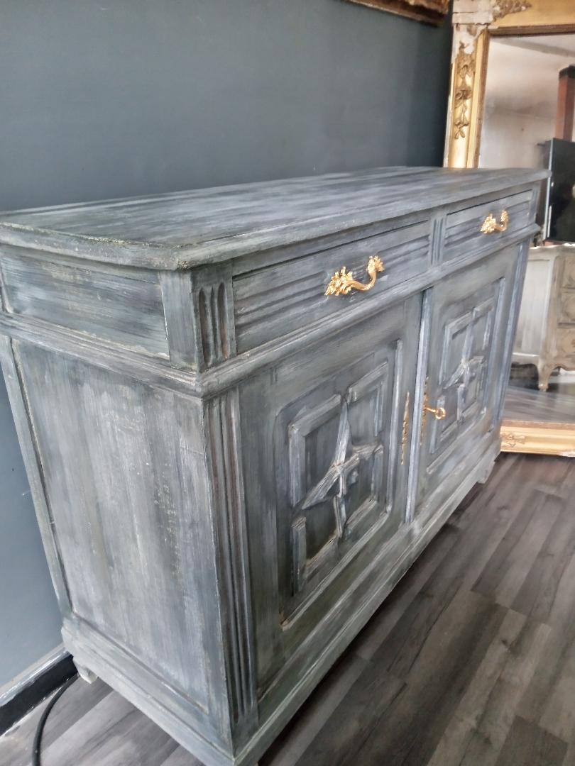 Parisian buffet grey patinated