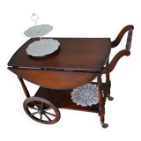 Desserte en bois sur roues