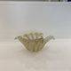 Murano Barovier 'Zebrati' Decor Glass Shell Bowl Hollywood Regency, 1960s