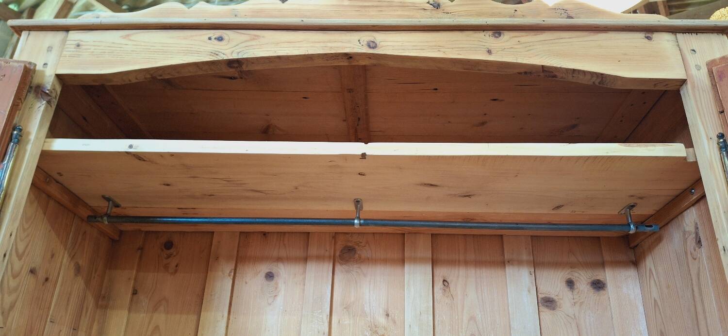Antique fir wardrobe