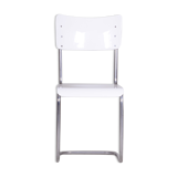 White Vichr a Spol Bauhaus chair made in 1930s Czechia