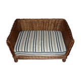 Wicker sofa basket