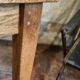 Large authentic farmhouse table made of solid French oak.