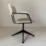 1960s vintage swivel velvet desk chair