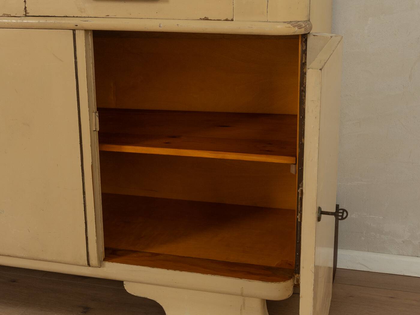 Art Deco kitchen cabinet, 1920s, two-piece