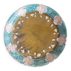 Assiette vintage en barbotine - gustave