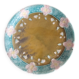 Vintage barbotine plate by Gustave de Bruyn.