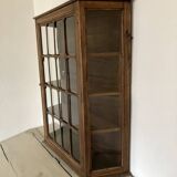 Antique wooden wall display cabinet