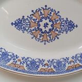 Longwy oval earthenware dish