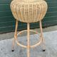 Set of four vintage rattan bar stools 1960 Nederland Design