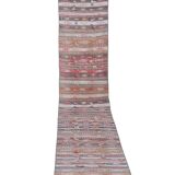 Vintage Turkish rug from Oushak, hand-woven 54x703 cm