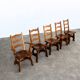 Brutalist dining chairs | vintage chairs | 1950s | oak