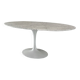 Original Knoll Tulip oval dining table 198x121 Eero Saarinen Arabescato Matt