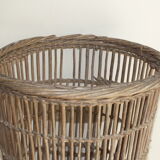 Wicker wastepaper basket