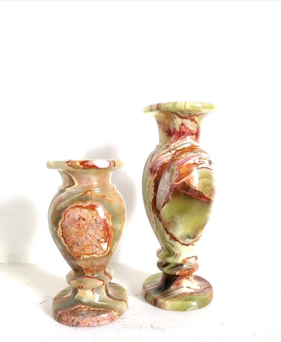 Set of onyx vases