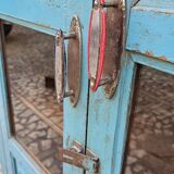 Ancien vaisselier Art déco en teck birman