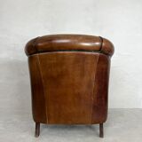 Clubchair sheep’s leather
