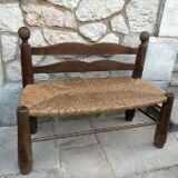 Mulched bench for children