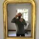 Miroir Louis Philippe doré 68x52