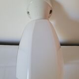 Art Deco wall lamp in porcelain and opaline