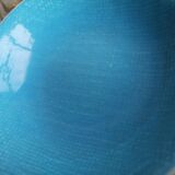 Blue Saucer in Faience from Salins Collection Deauville