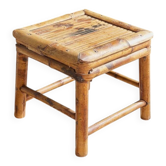 Tabouret bambou /osier vintage