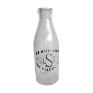 Bouteille de lait vintage le bon