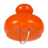 Plafonnier en opaline orange, vintage