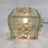 Italian Crystal "Apis" Table Lamp from Poliarte, 1960s