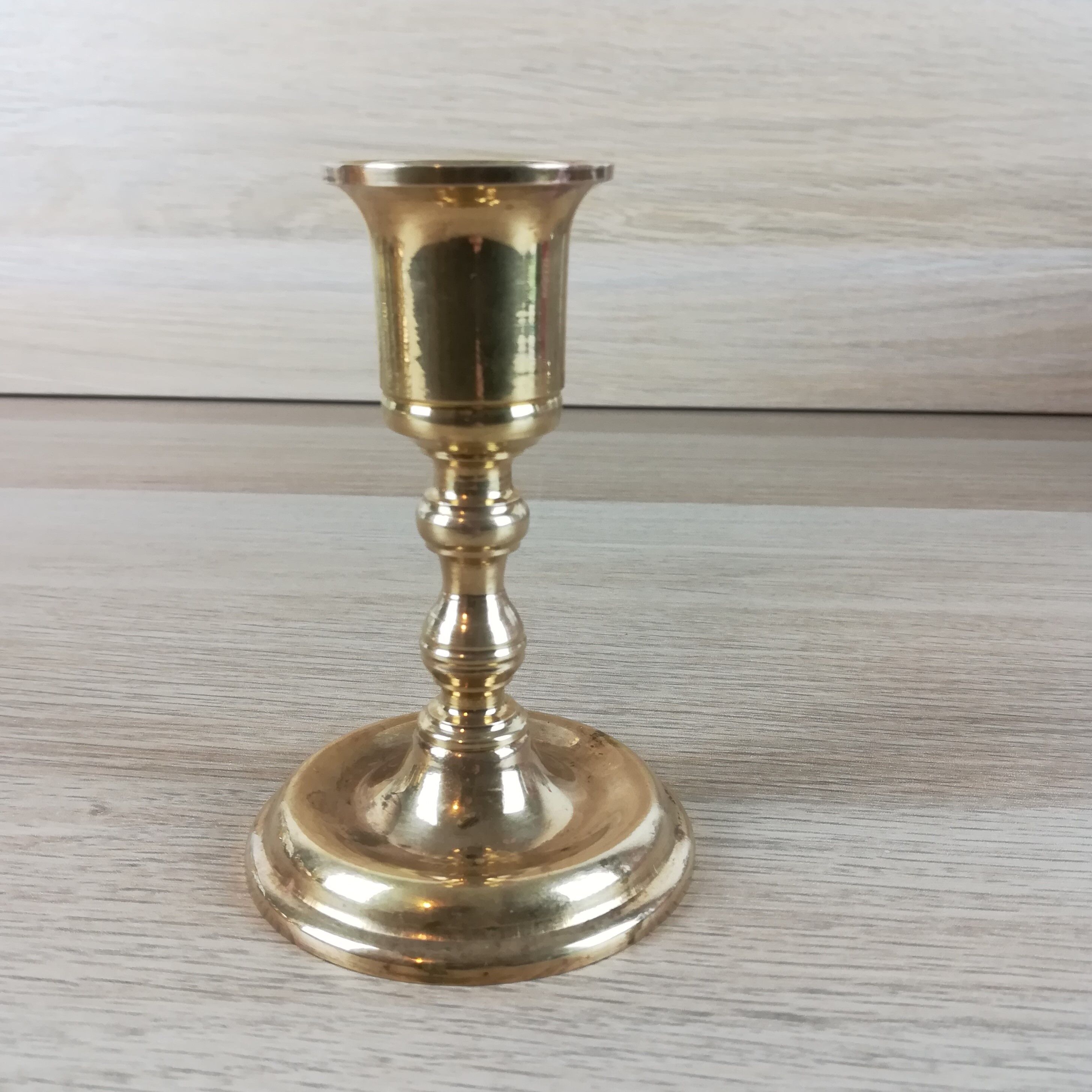 Brass candle holder h10,5cm